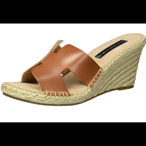 steve madden eryk wedge cognac